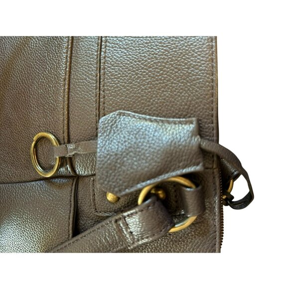 Ella Simone Weston Leather Tote Bag Black Everyday Large 17" X 11" - Picture 5 of 11